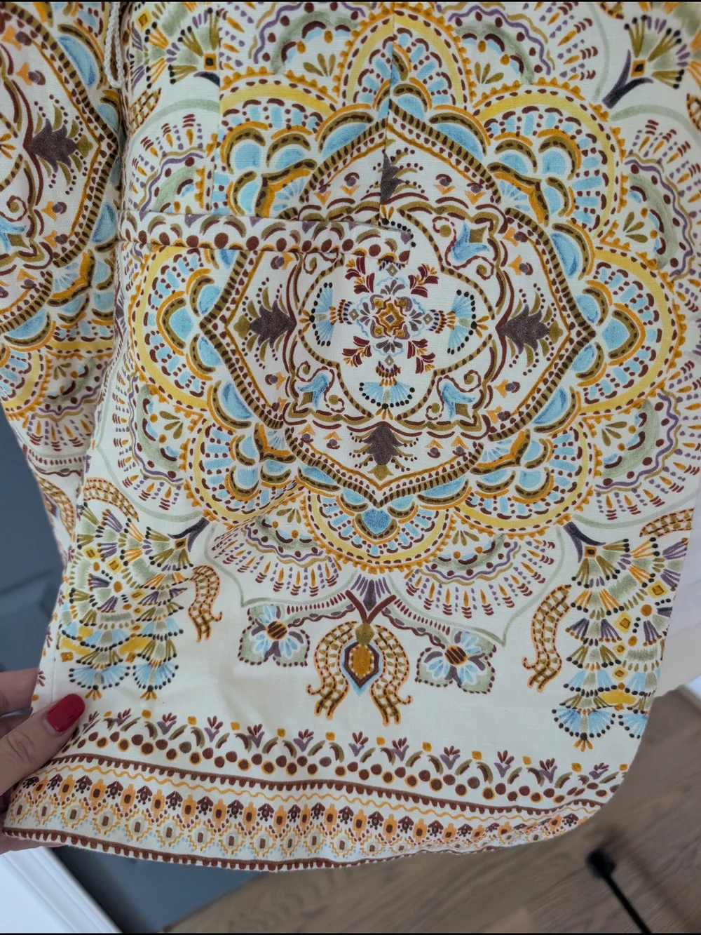 2 Pieces Zara Printed Linen Set/ Suit